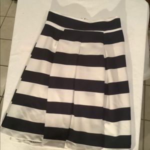 Altar’d State Navy & White Nautical Stripe Skirt Size S